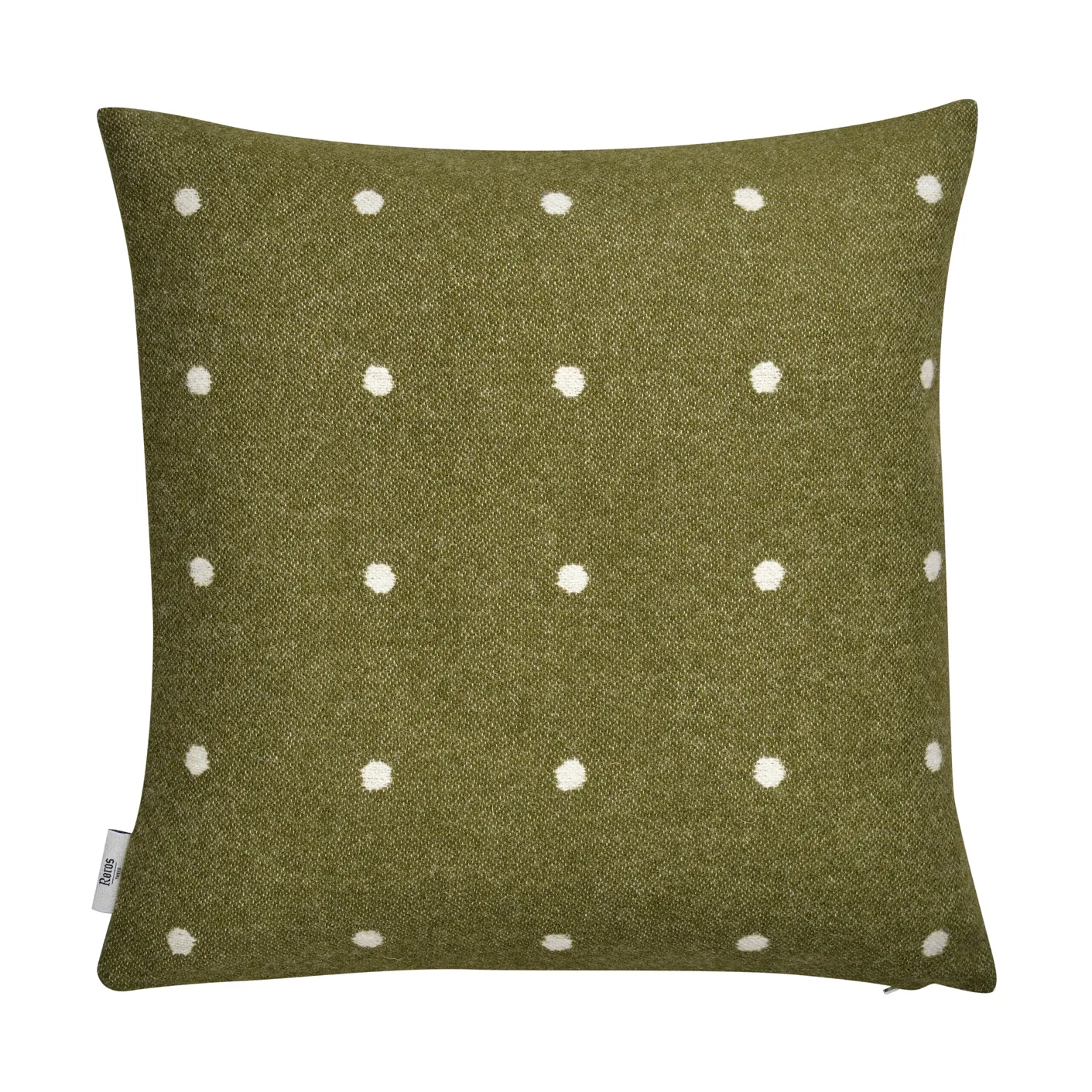 Pastille kudde 50x50 cm, Green moss Røros Tweed