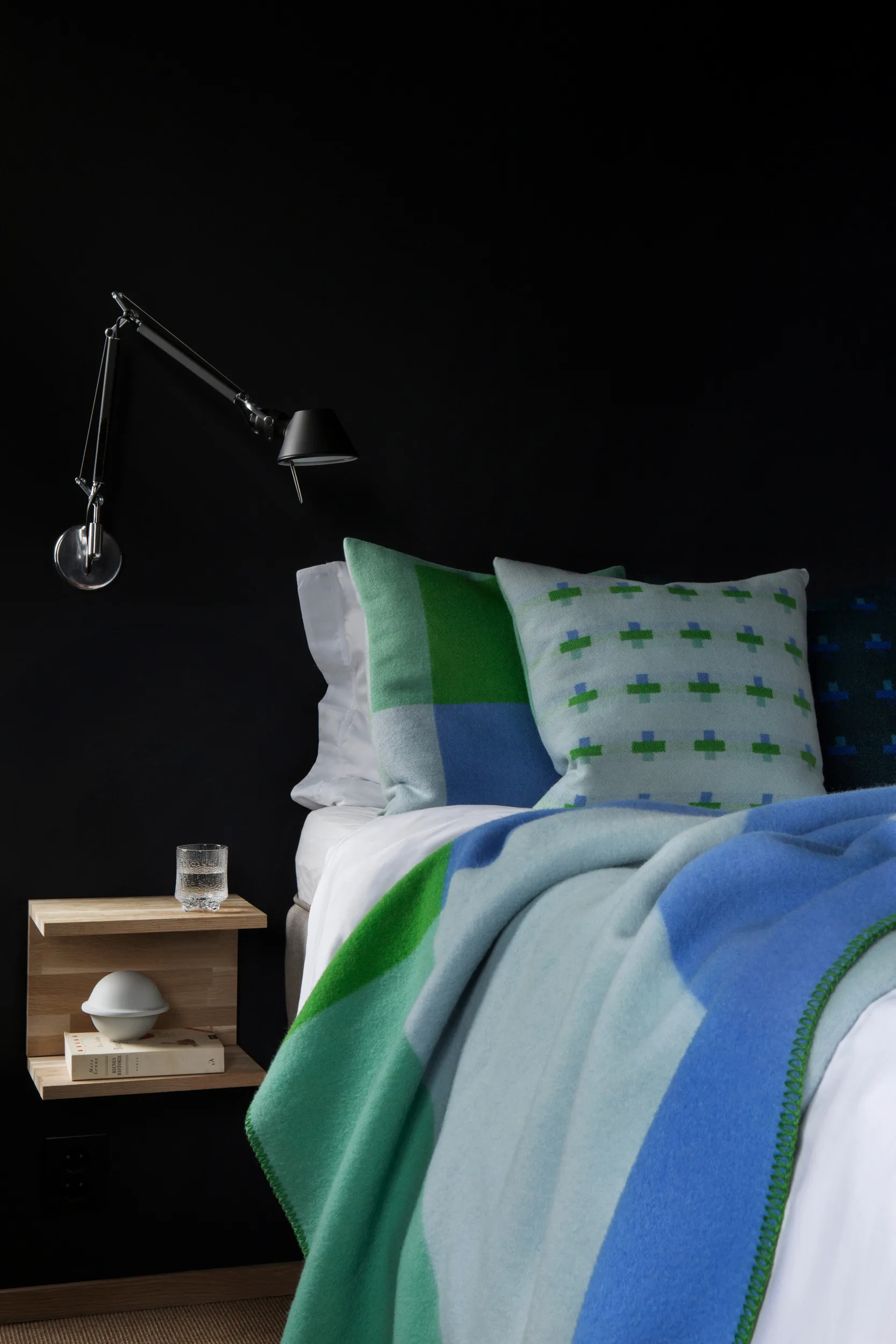 Syndin filt 135x200 cm, Glacier Røros Tweed