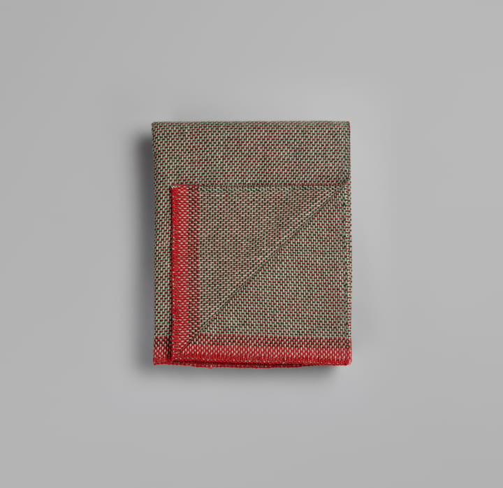 Una filt 150x200 cm - Green-red - Røros Tweed