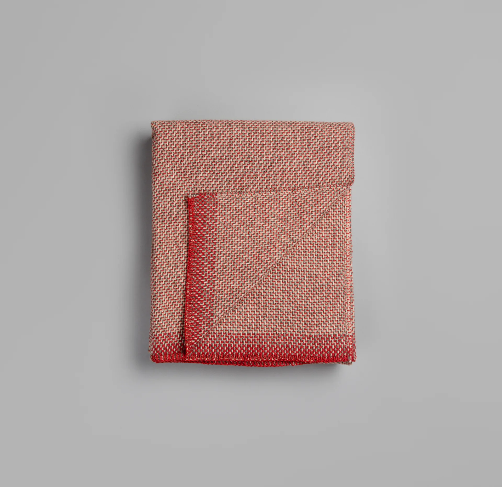 Una filt 150x200 cm, Light red Røros Tweed