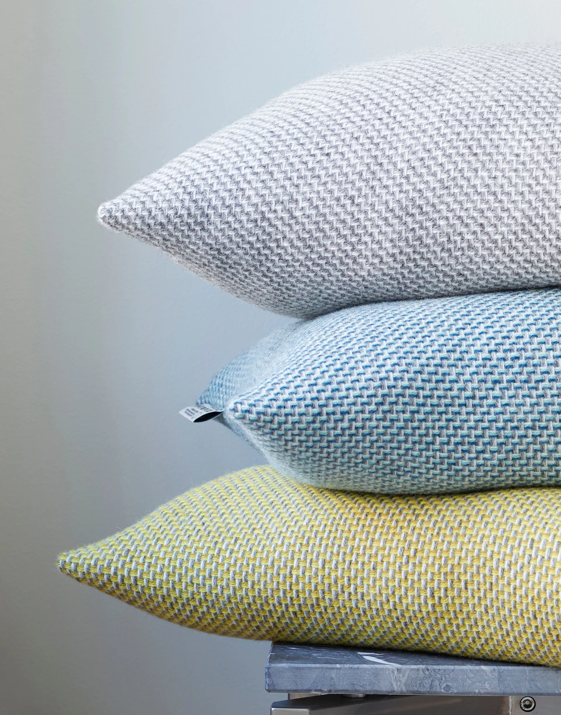 Una kudde 50x50 cm, Ochre Røros Tweed