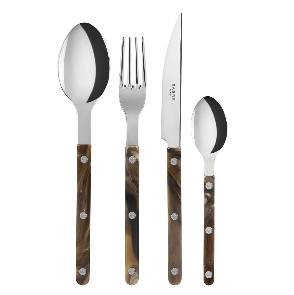 SABRE Paris Bistrot bestick 24 delar Buffalo | Skandinavisk Design | Bestickset | Brun