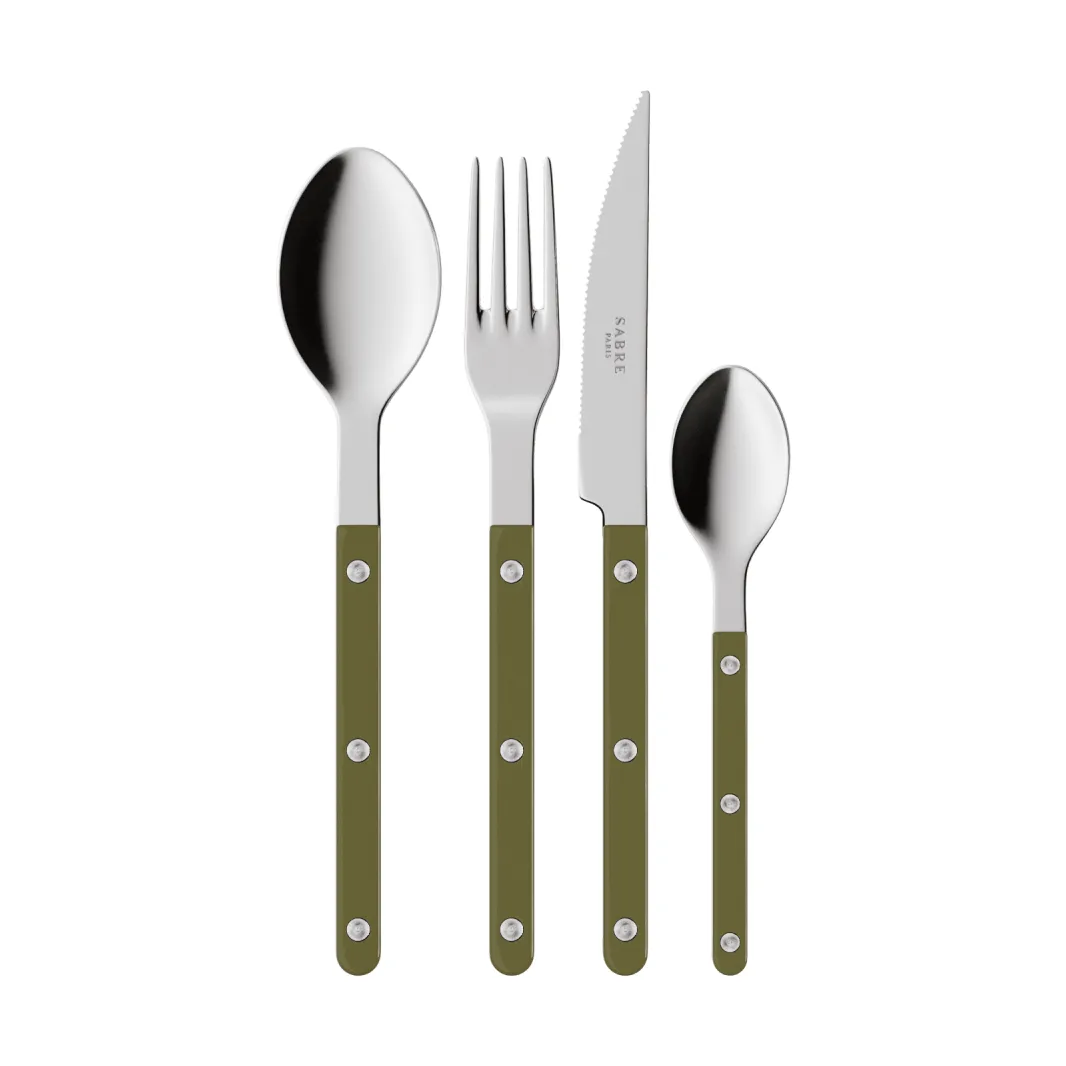 Bistrot solid bestickset 4 delar, Green fern SABRE Paris