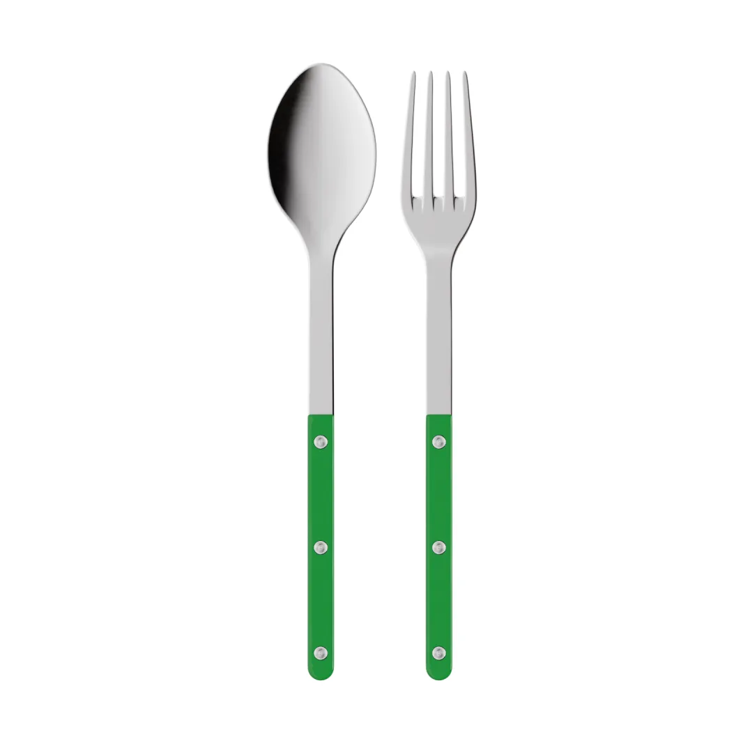 Bistrot solid serveringsbestick 2 delar, Garden green SABRE Paris