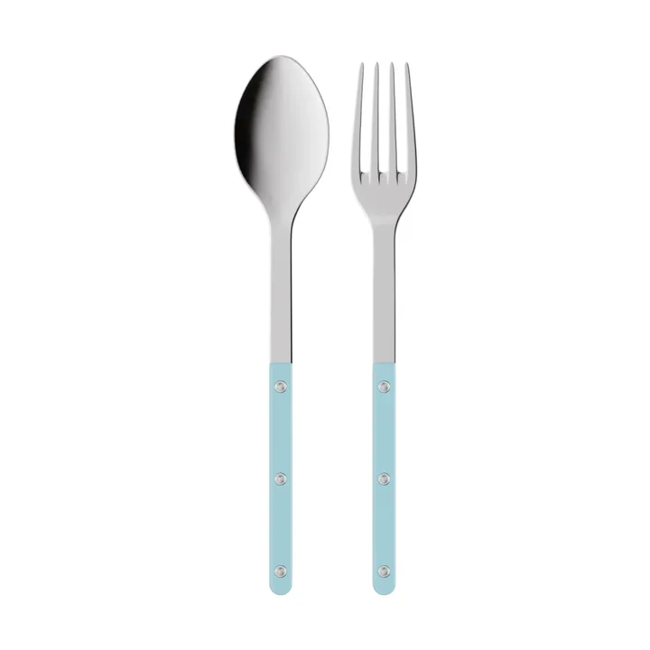 Bistrot solid serveringsbestick 2 delar - Pastel blue - SABRE Paris
