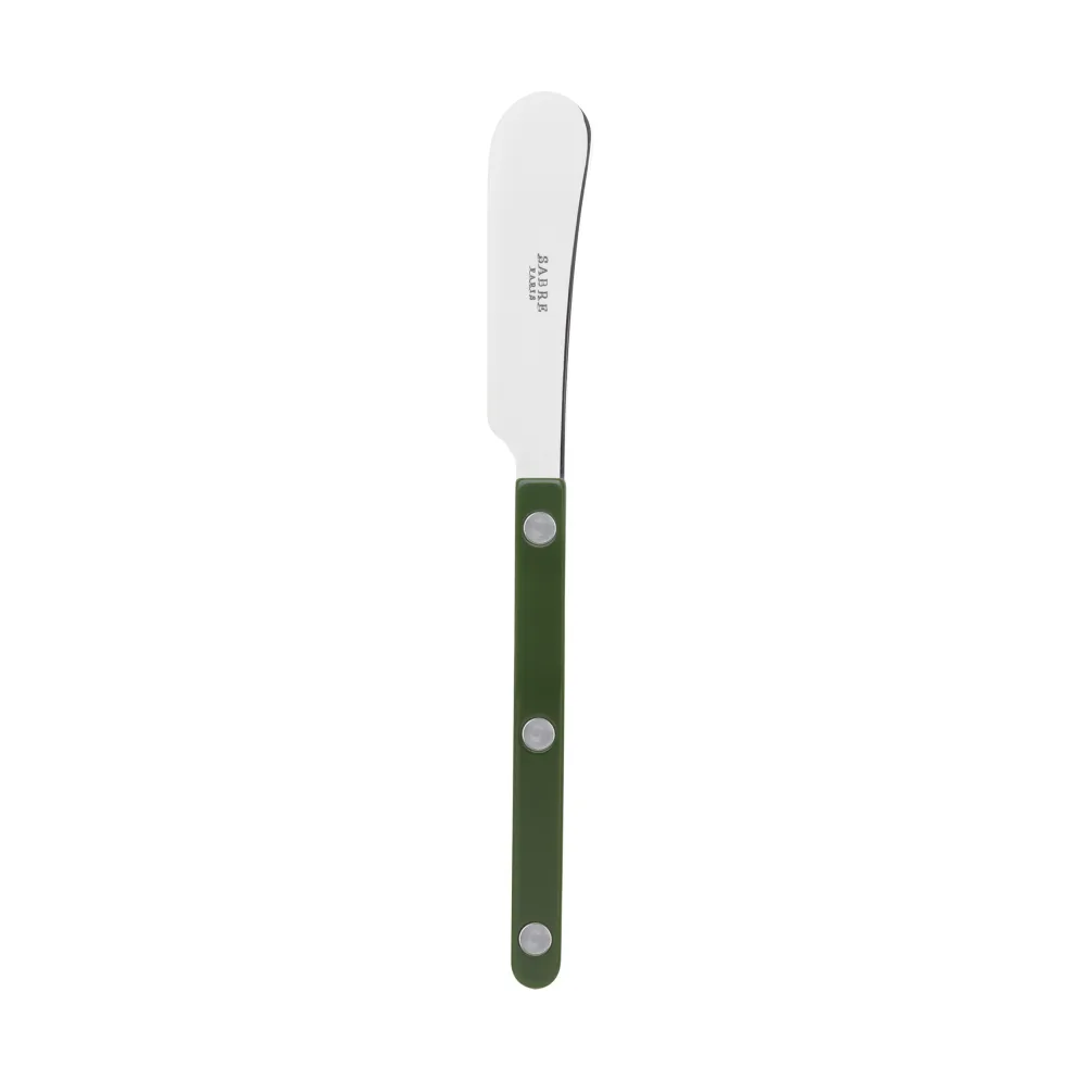 Bistrot solid smörkniv 14 cm, Green SABRE Paris