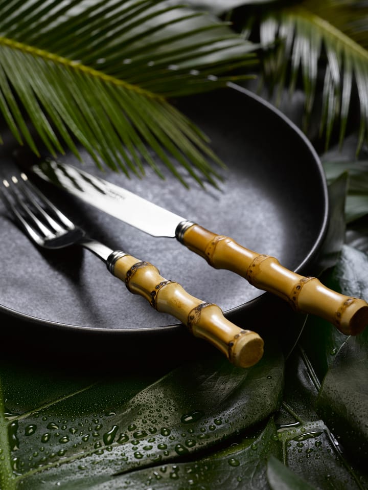 Panda matgaffel, Rostfritt stål-bambu SABRE Paris