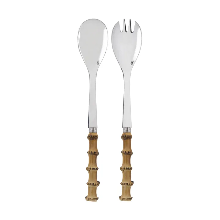 Panda salladsbestick 2 delar - Bamboo light - SABRE Paris