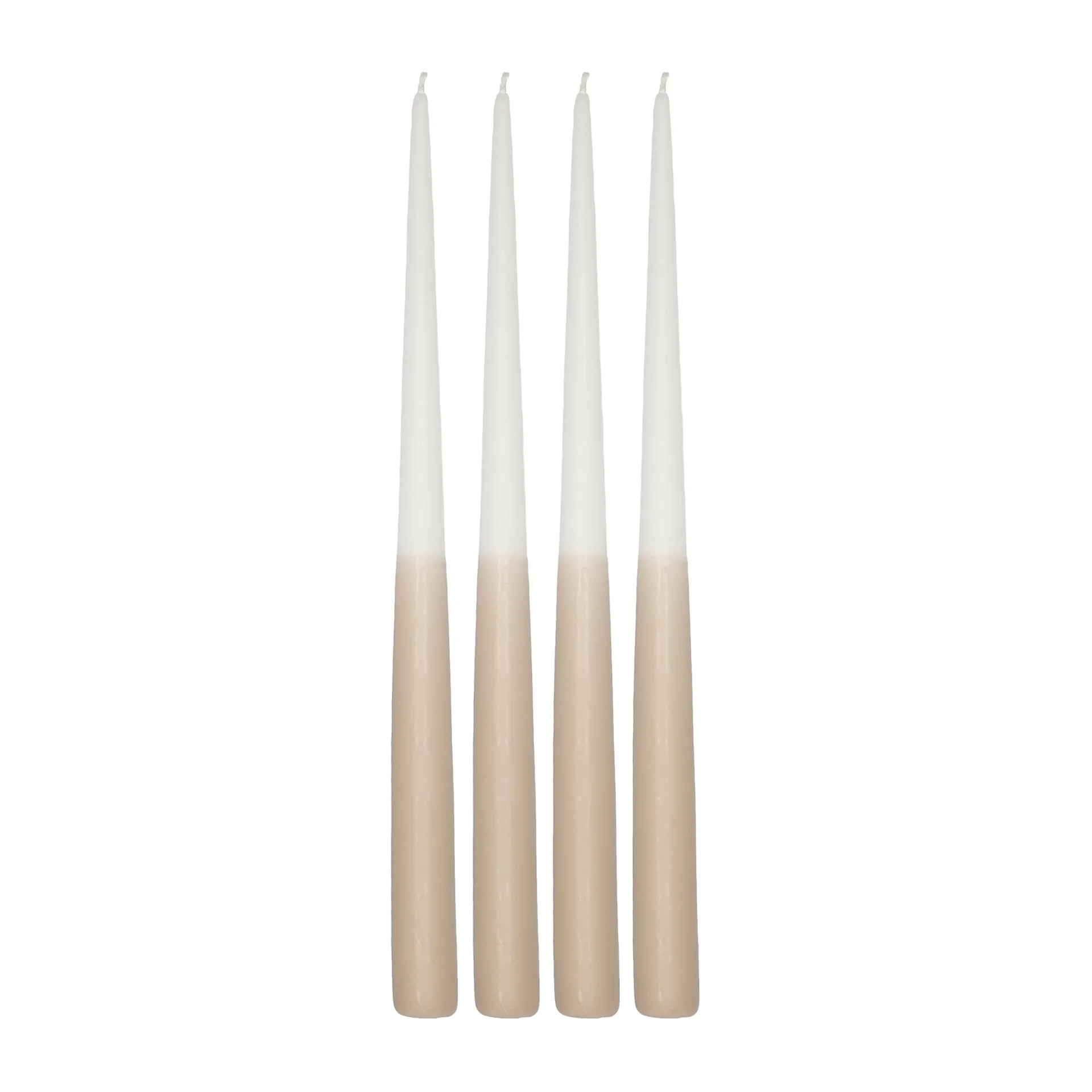Affinity antikljus tvåfärgade 4-pack 32cm, White-sand Scandi Essentials