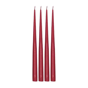 Atmosphere antikljus 4-pack 32 cm - Dark red - Scandi Essentials
