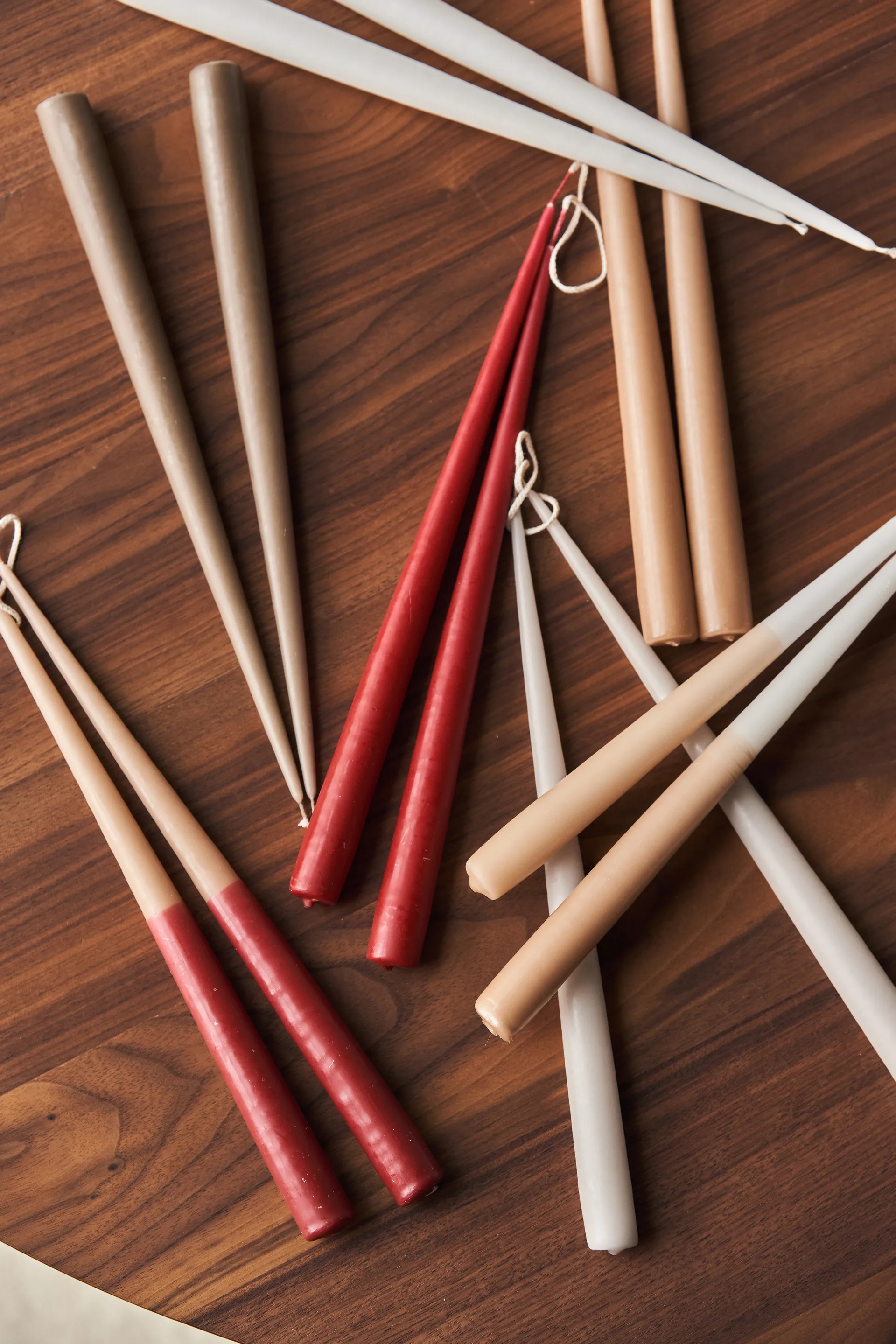 Atmosphere antikljus 4-pack 32 cm, Dark red Scandi Essentials