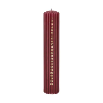 Awaiting Kalenderljus - Deep wine, 25 cm - Scandi Essentials