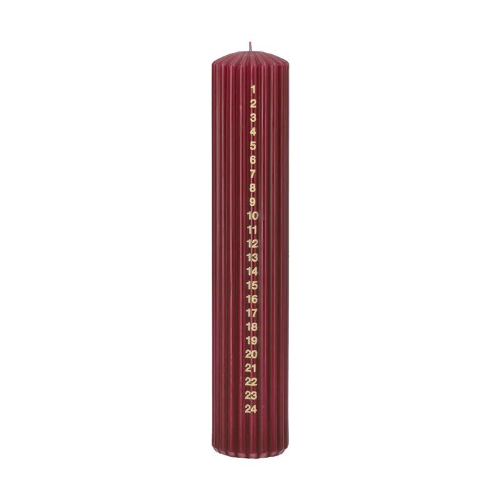 Awaiting Kalenderljus - Deep wine, 25 cm - Scandi Essentials