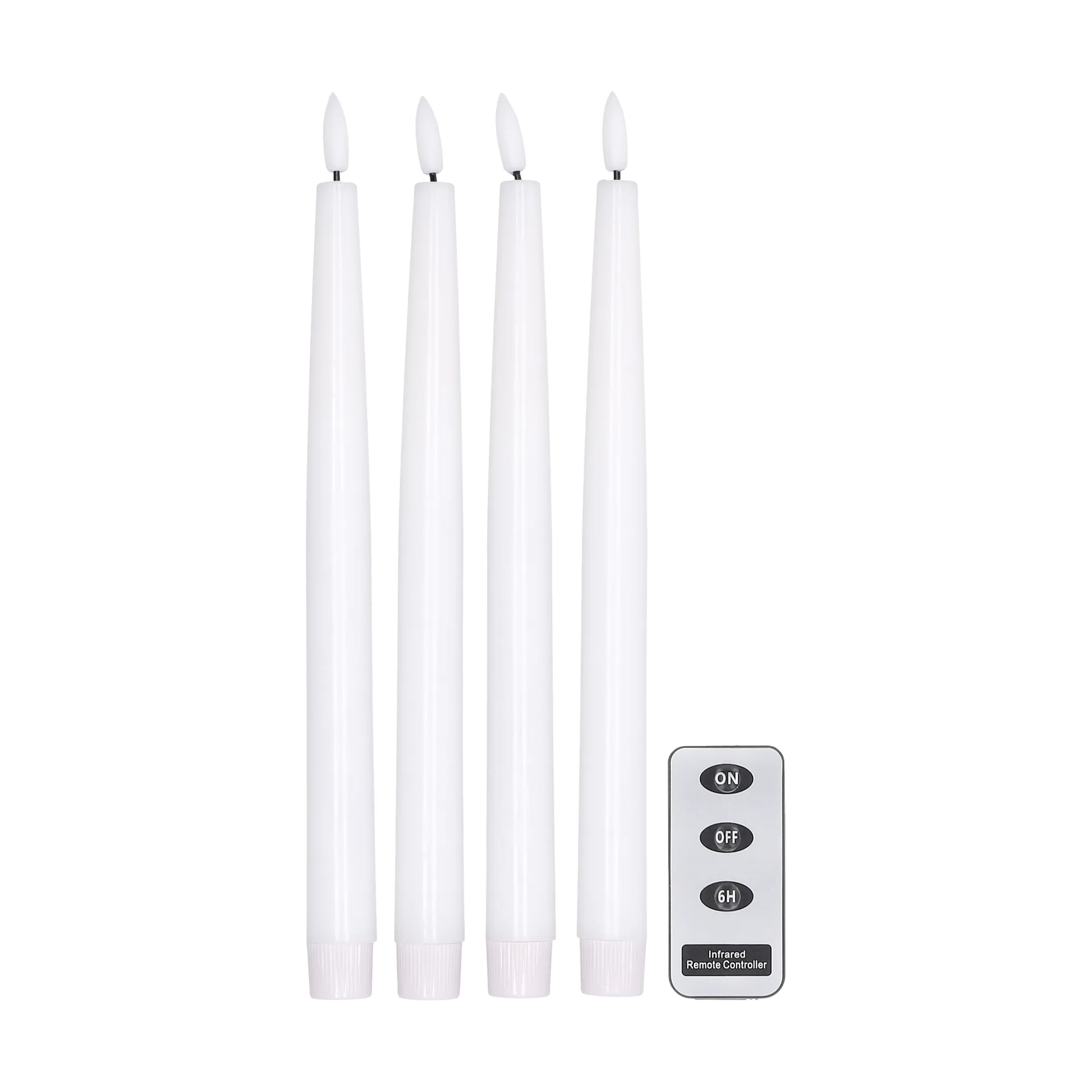 Bright LED-ljus 28,5 cm 4-pack med fjärrkontroll, Vit Scandi Essentials