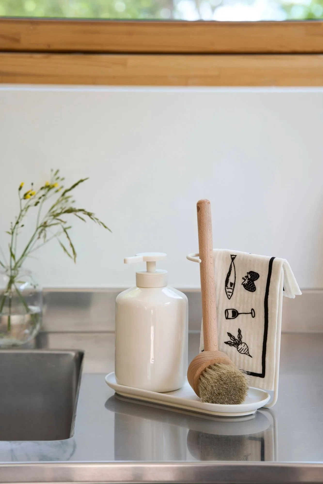Daily disktrasa med mönster, Vit, 3-pack Scandi Essentials