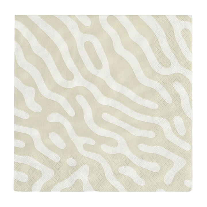 Trace servett 33x33 cm 20-pack - Sand-white - Scandi Essentials