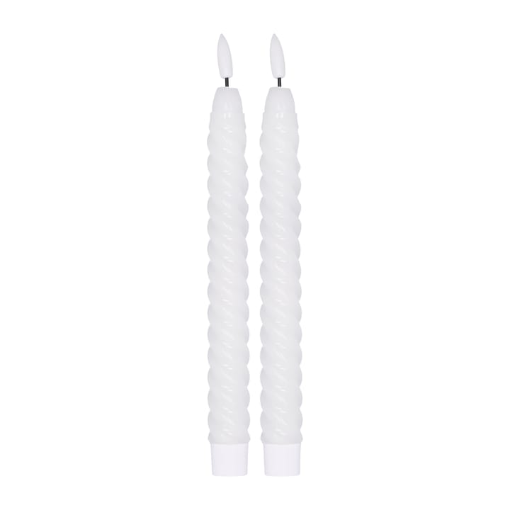 Twisted LED-ljus 25 cm 2-pack - Vit - Scandi Essentials