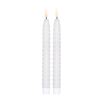 Twisted LED-ljus 25 cm 2-pack - Vit - Scandi Essentials