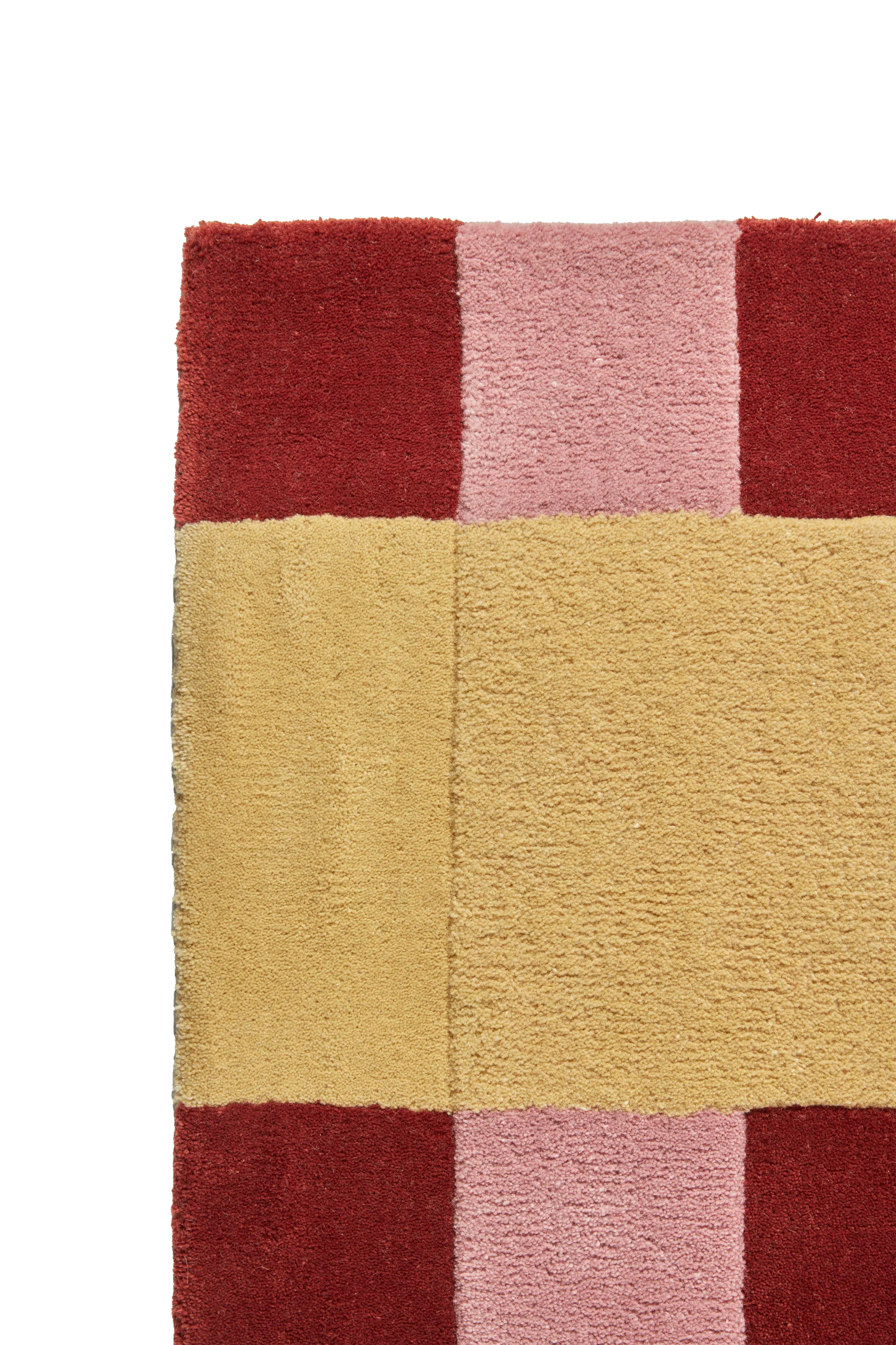 Aisles ullmatta, Röd, 170x240 cm Scandi Living