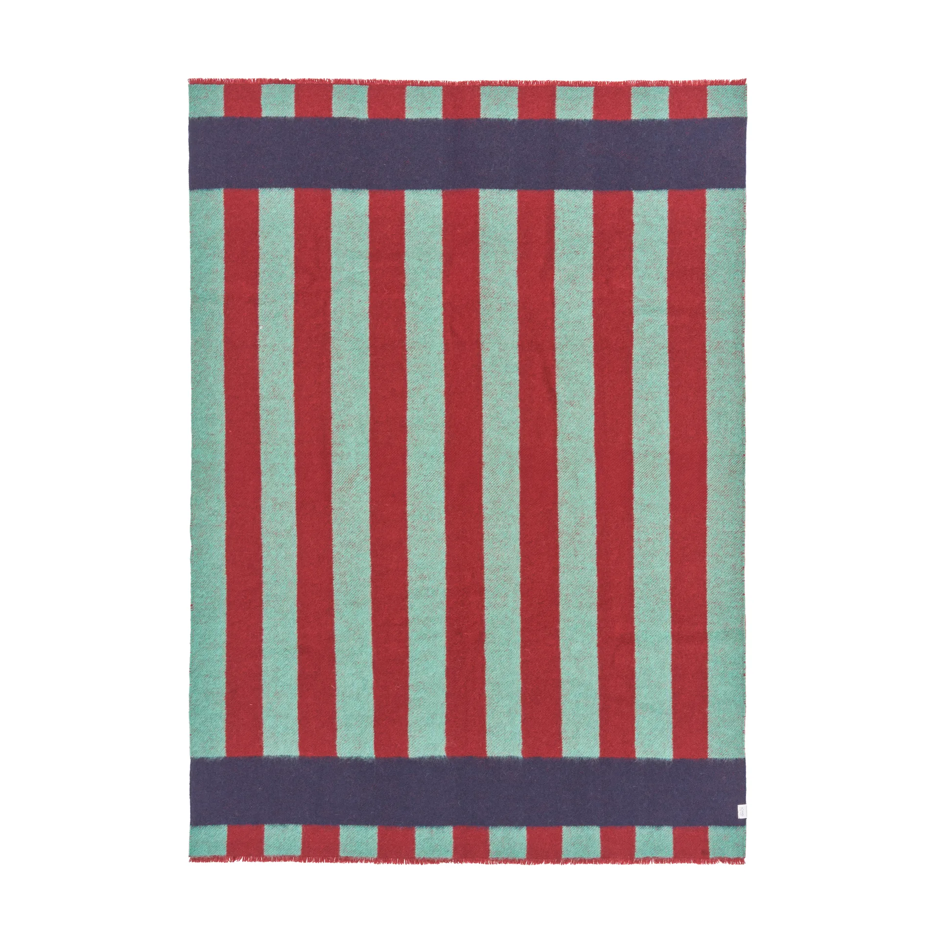 Aisles ullpläd 130x180 cm, Grön Scandi Living