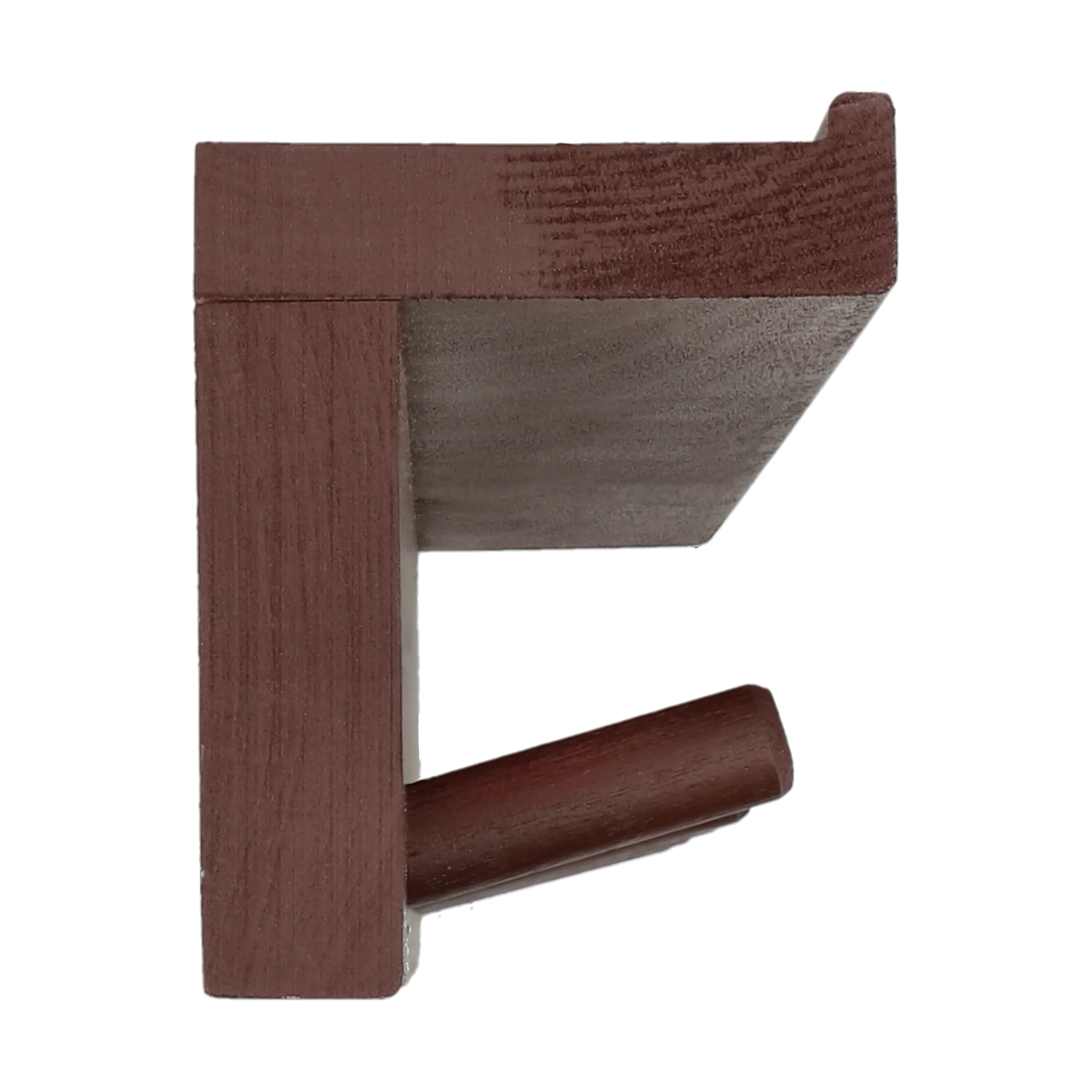 Alley knopplist med hylla, Burgundy Scandi Living
