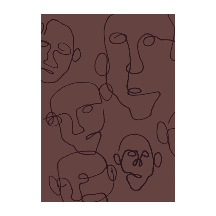 Audience poster brun, 30x40 cm Scandi Living