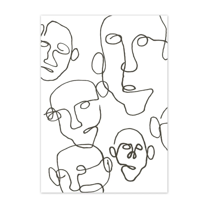 Audience poster svart, 50x70 cm Scandi Living
