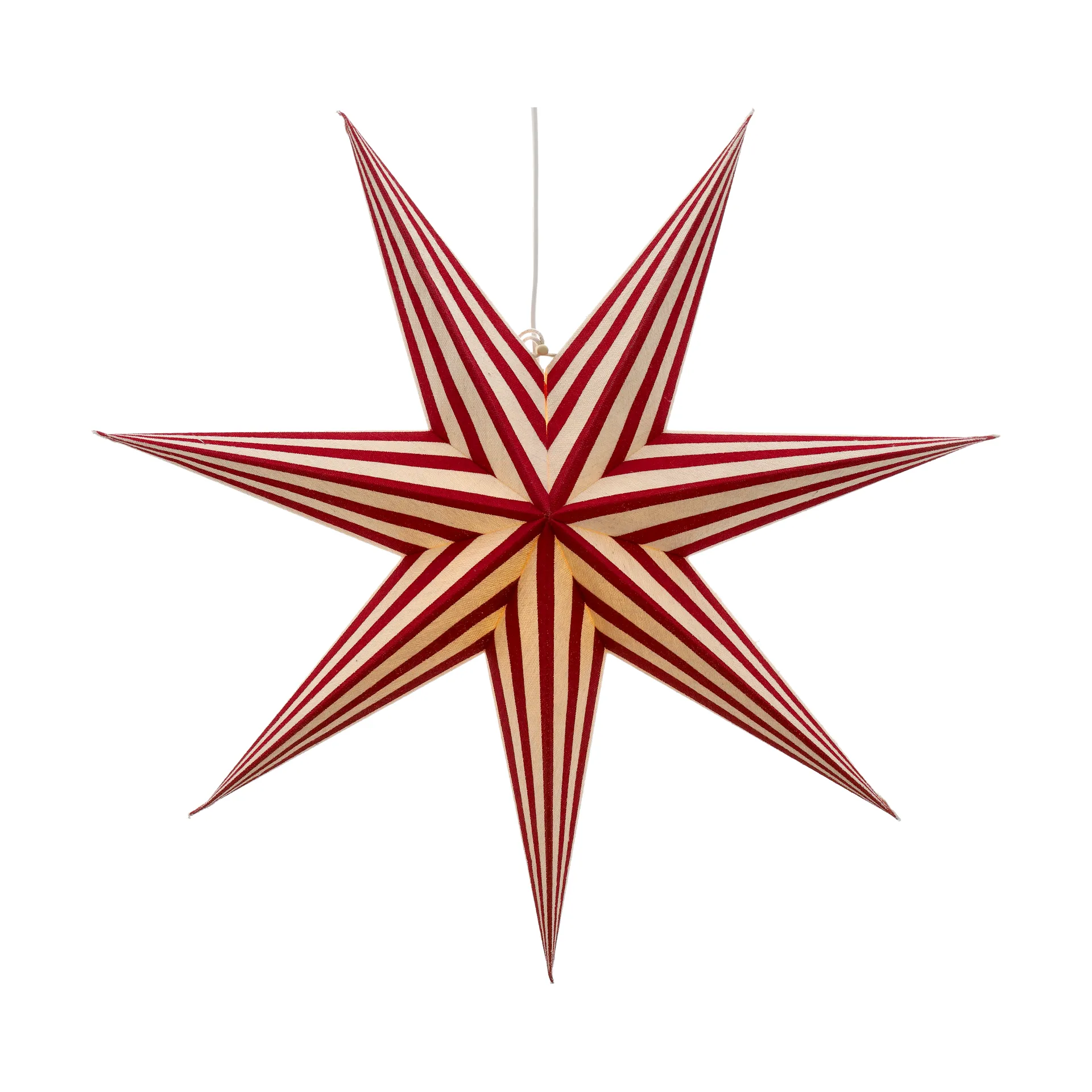 Bare adventsstjärna vit-rödrandig, 60 cm Scandi Living