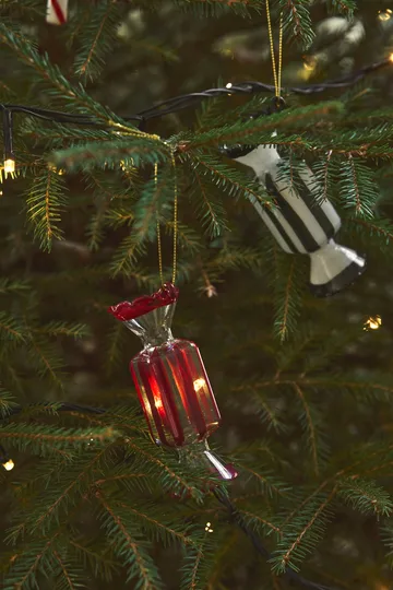 Bonbons julgranskula 6-pack - Röd - Scandi Living