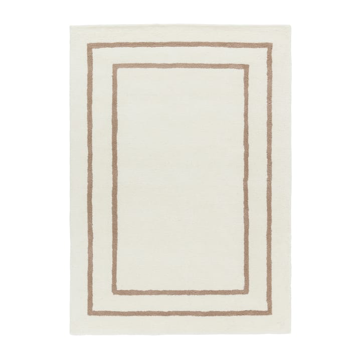 Borders ullmatta, Vit-beige 200x300 cm Scandi Living