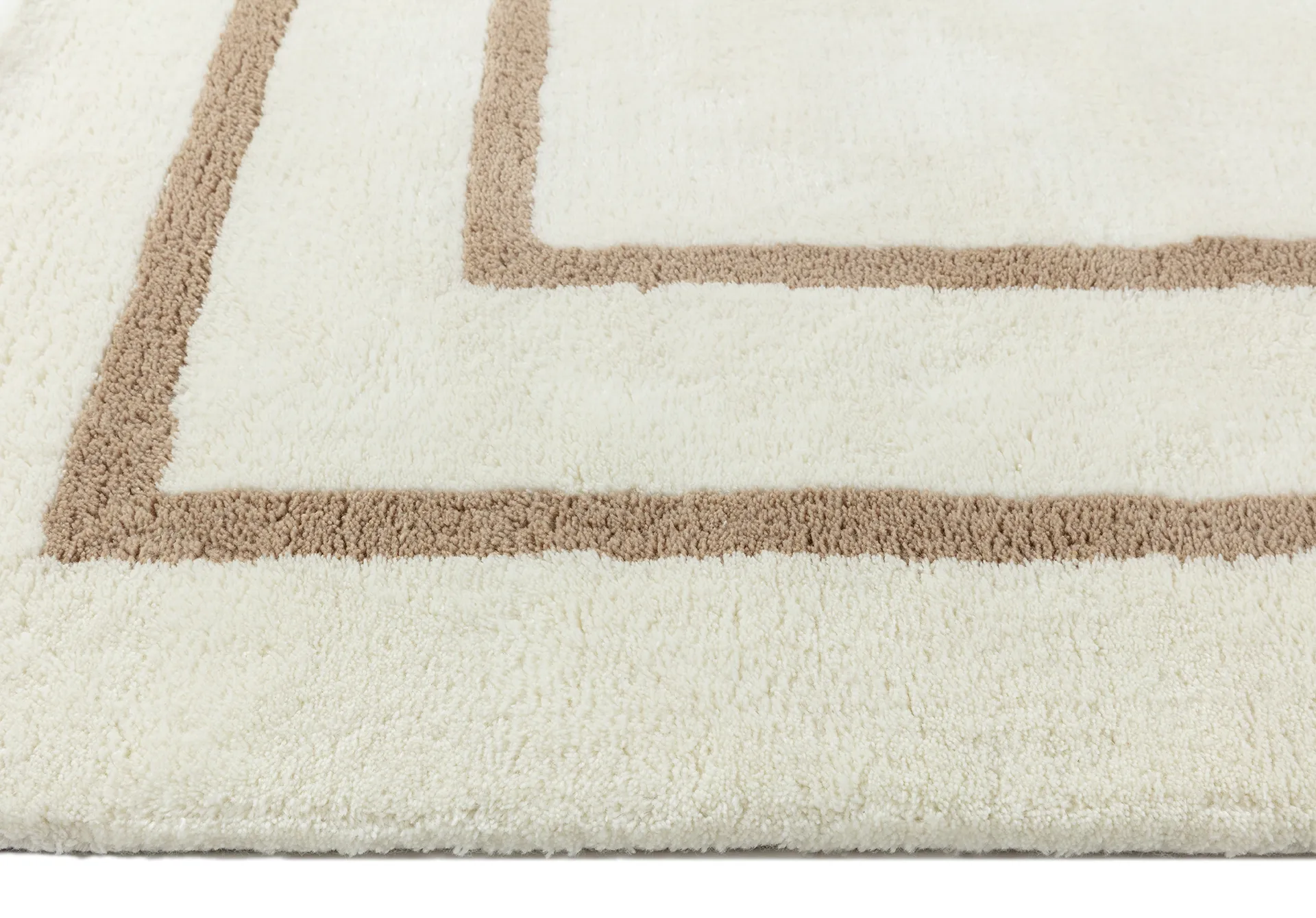 Borders ullmatta, Vit-beige 200x300 cm Scandi Living
