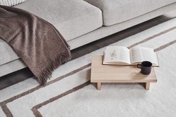 Borders ullmatta - Vit-beige 200x300 cm - Scandi Living