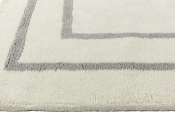 Borders ullmatta - Vit-grå 200x300 cm - Scandi Living