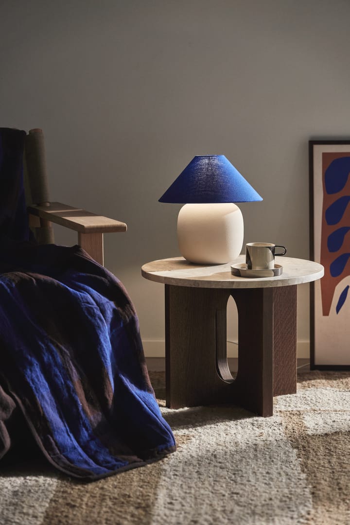 Boulder bordslampa 29 cm beige-cobolt Scandi Living