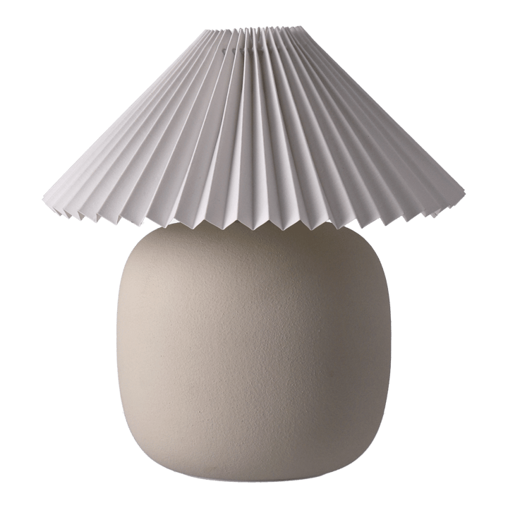 Boulder bordslampa 29 cm beige-pleated white Scandi Living