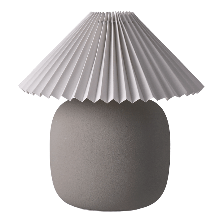 Boulder bordslampa 29 cm grey-pleated white Scandi Living