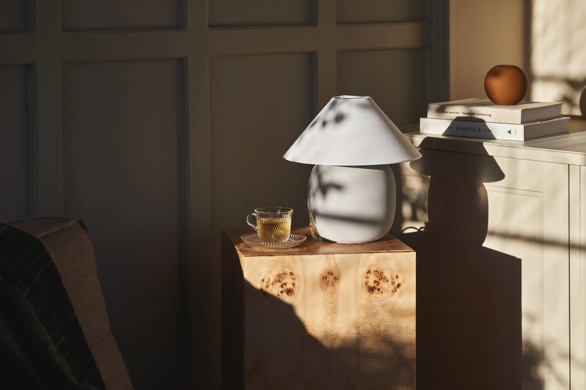 Boulder bordslampa 29 cm grey-white Scandi Living