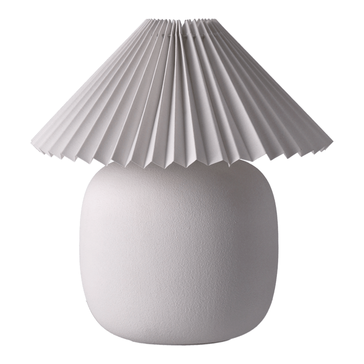 Boulder bordslampa 29 cm white-pleated white Scandi Living