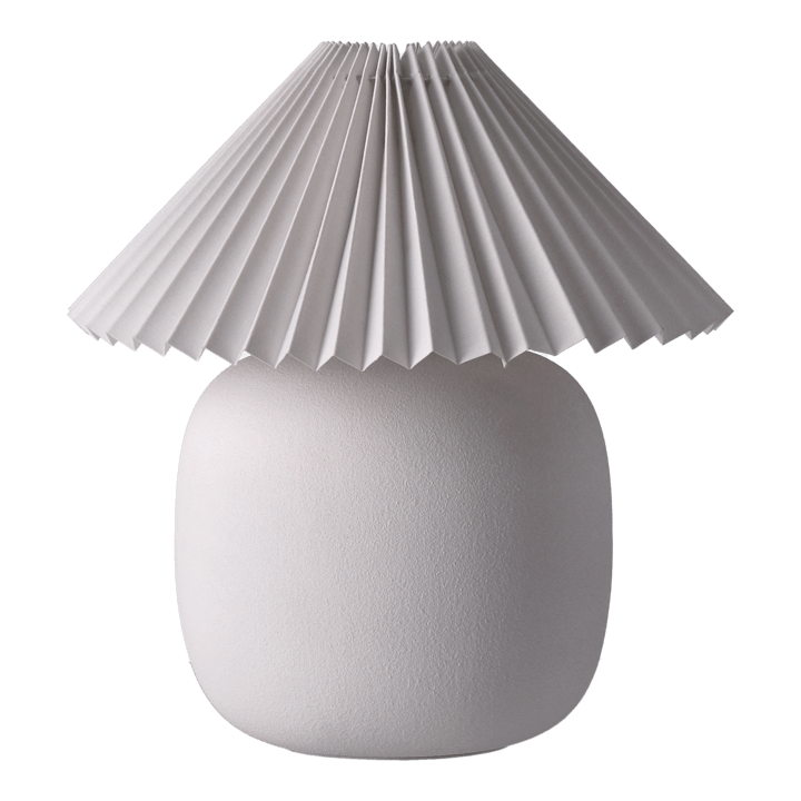 Boulder bordslampa 29 cm white-pleated white - undefined - Scandi Living