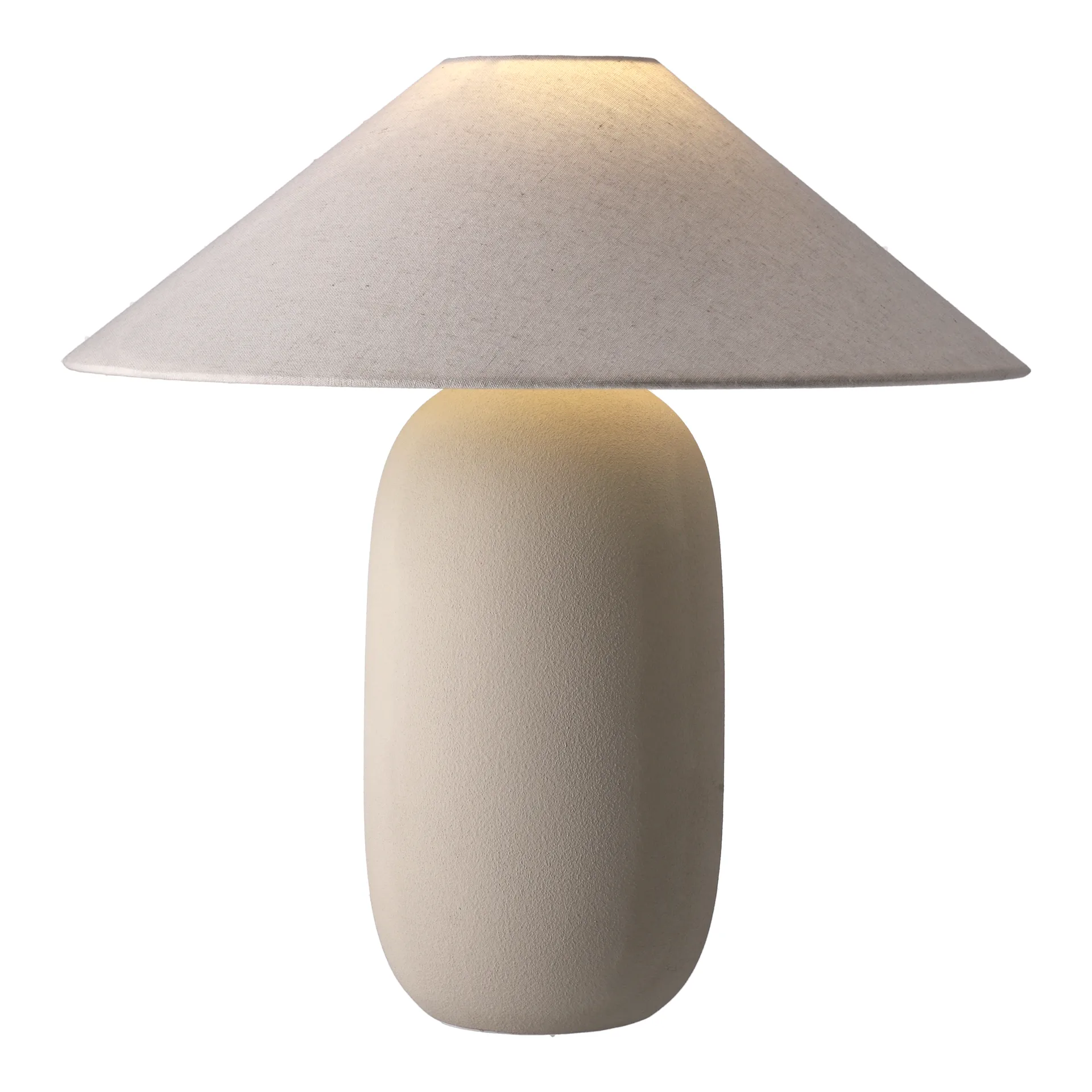 Boulder bordslampa 48 cm beige-nature,  Scandi Living