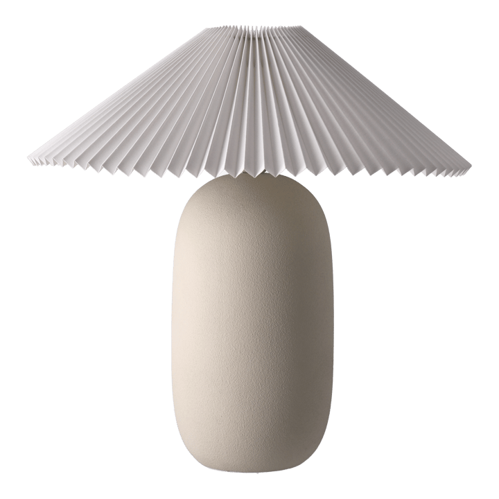 Boulder bordslampa 48 cm beige-pleated white Scandi Living