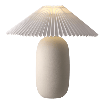 Boulder bordslampa 48 cm beige-pleated white - undefined - Scandi Living