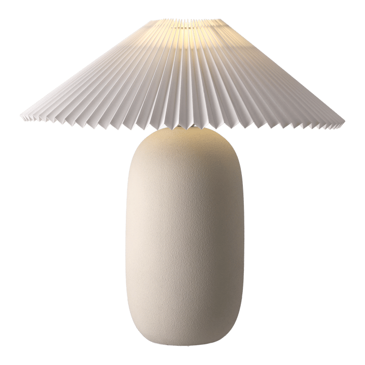 Boulder bordslampa 48 cm beige-pleated white Scandi Living