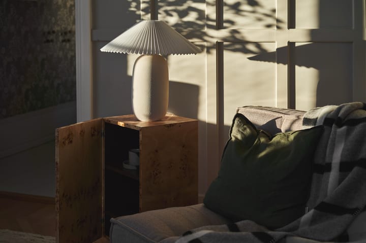 Boulder bordslampa 48 cm beige-pleated white Scandi Living