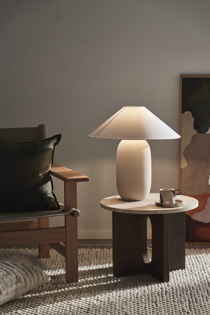 Boulder bordslampa 48 cm beige-white - Lampfot - Scandi Living