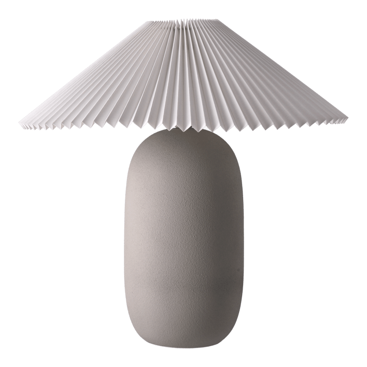 Boulder bordslampa 48 cm grey-pleated white Scandi Living
