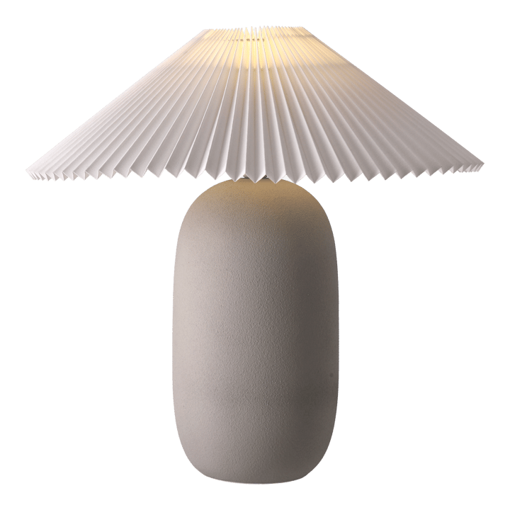 Boulder bordslampa 48 cm grey-pleated white Scandi Living