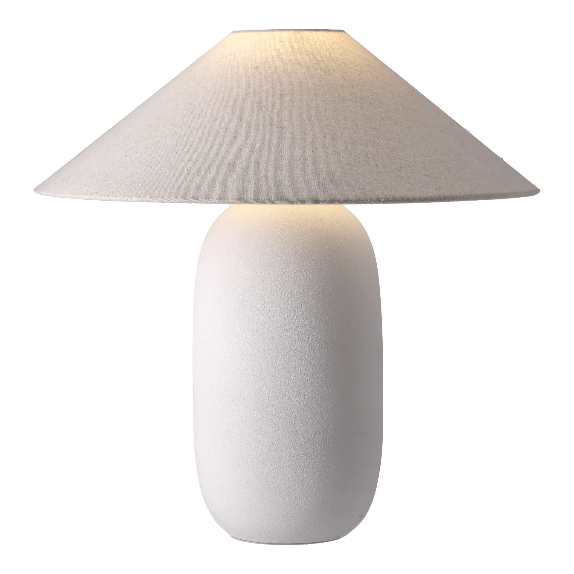Boulder bordslampa 48 cm white-nature,  Scandi Living