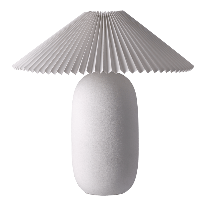 Boulder bordslampa 48 cm white-pleated white - Lampfot - Scandi Living