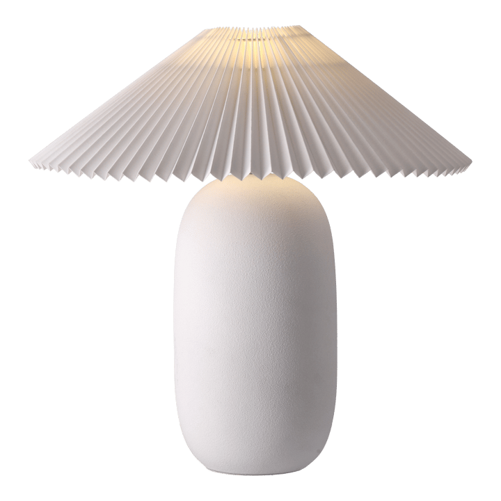 Boulder bordslampa 48 cm white-pleated white Scandi Living